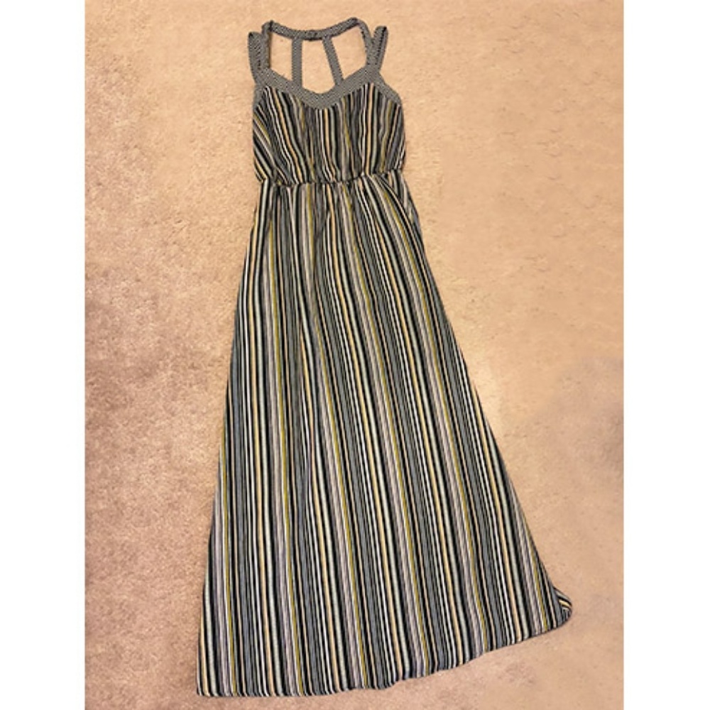 Multi-color Striped Maxi Dress